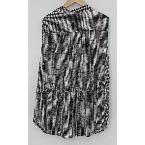 Liz Claiborne Plus Size Peplum Sleeveless Faux Wrap Rayon Blouse‎ Size 3x Boho - Picture 2 of 8